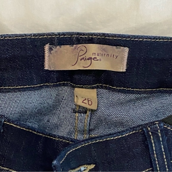 Paige Maternity stretchy skinny navy blue jeans size 26 - Picture 4 of 7